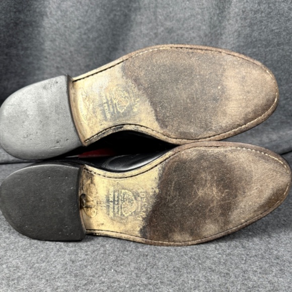 Allen Edmonds Bradley Black Split-Toe Bluchers 10.5D USA